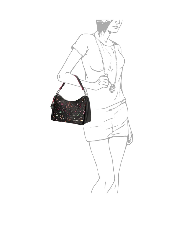 DESIGUAL-Lederimitat-Crossover-schwarz