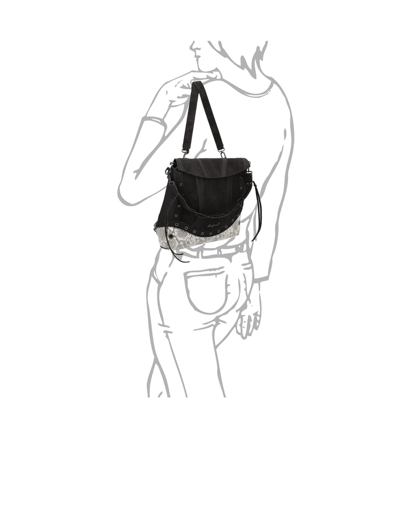 DESIGUAL-Hobo-Bag-schwarz