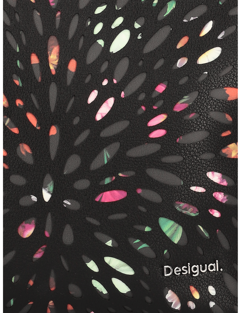 DESIGUAL-Lederimitat-Rucksack-schwarz