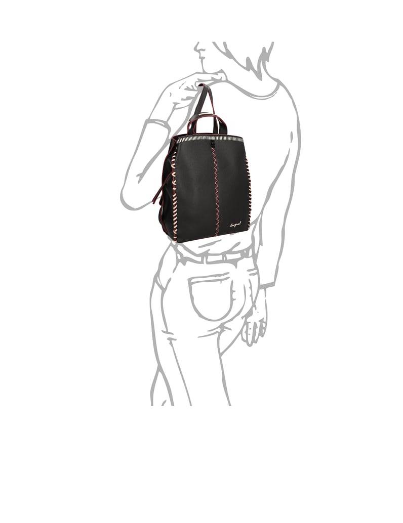 DESIGUAL-Rucksack-schwarz