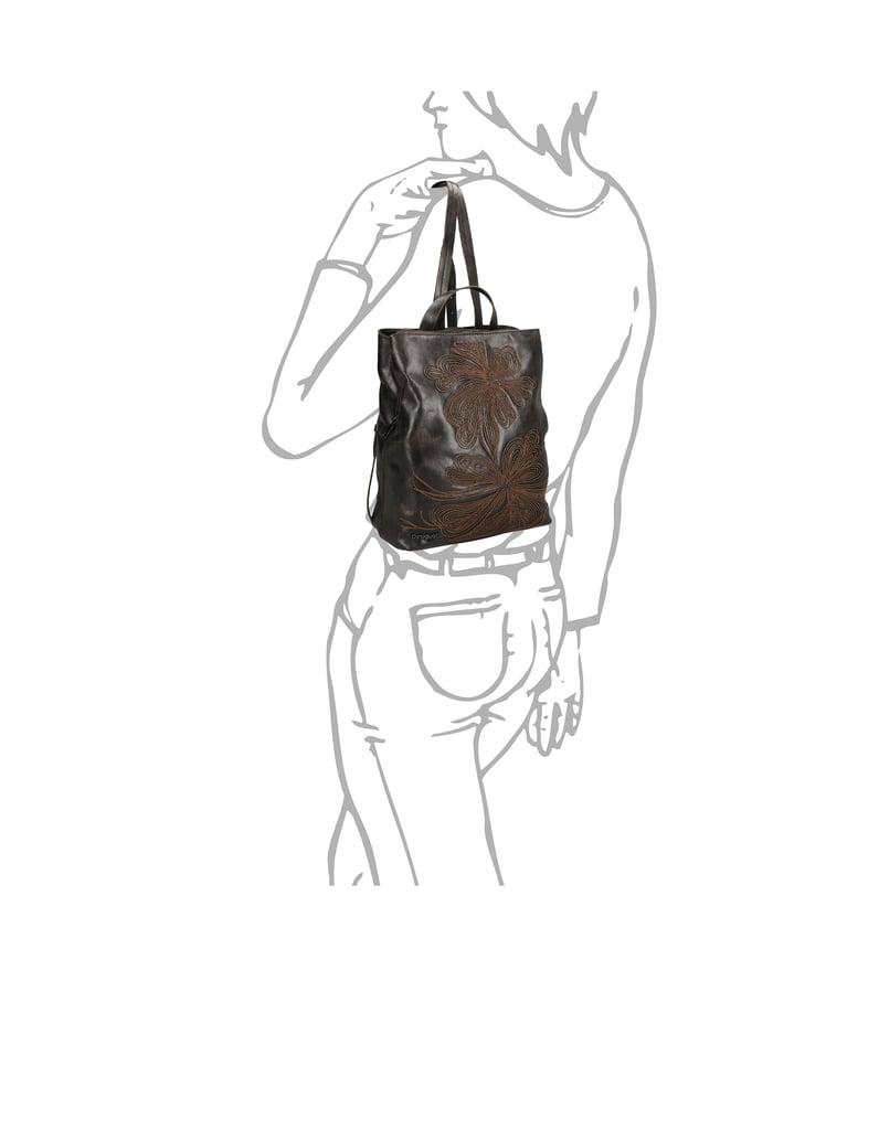 DESIGUAL-Rucksack-braun