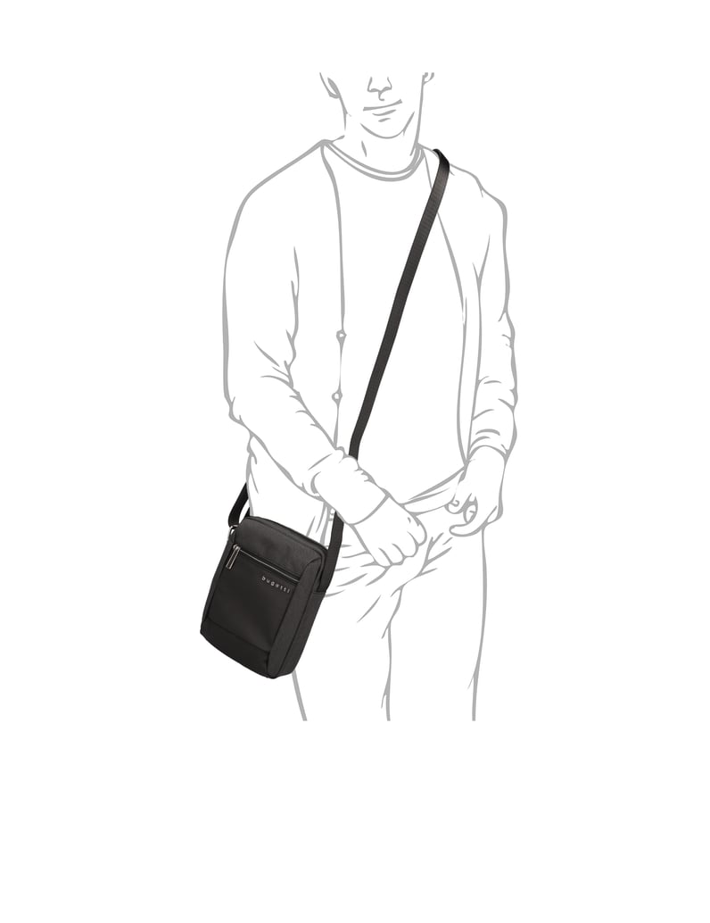 BUGATTI-Luca-Shoulder-Bag-S-grau