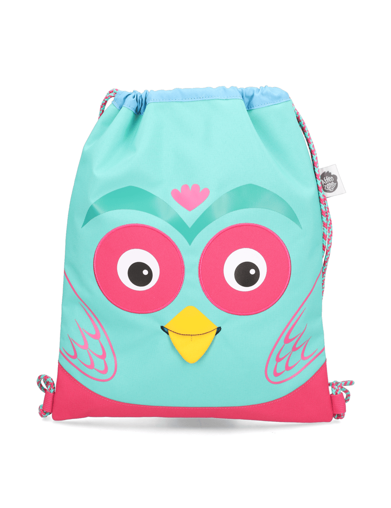 Affenzahn-Turnbeutel-Eule-türkis