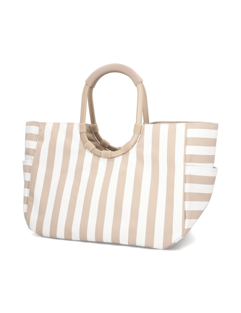 REISENTHEL-loopshopper-L-summerstripes-coffee-braun