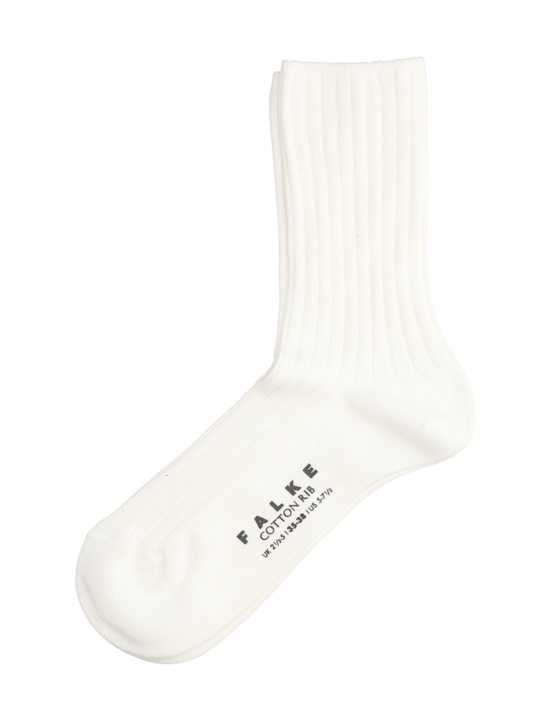 Falke-COTTON-RIB-schwarz