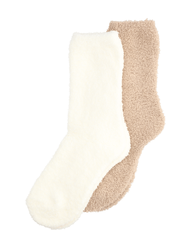 Camano-WOMEN-SUSTAINABLE-COSY-SOCKS-2P-beige
