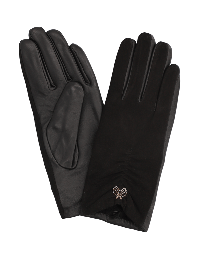 Silvia-Schneider-Glattlederkombi-Handschuhe-schwarz