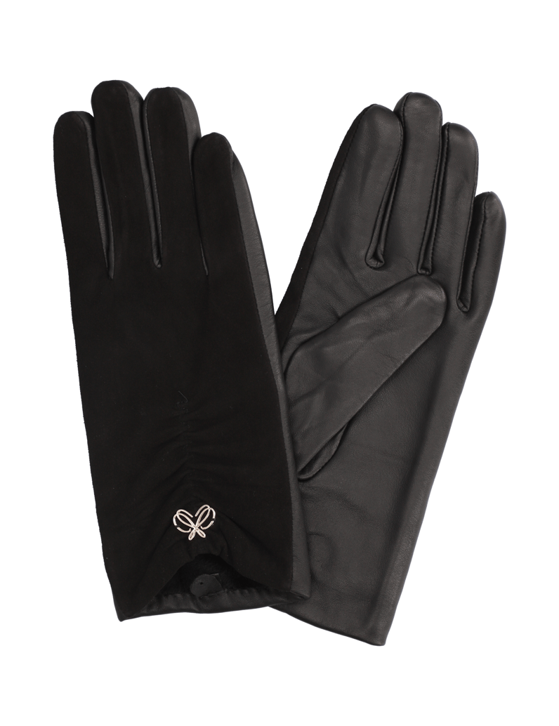 Silvia-Schneider-Glattlederkombi-Handschuhe-schwarz