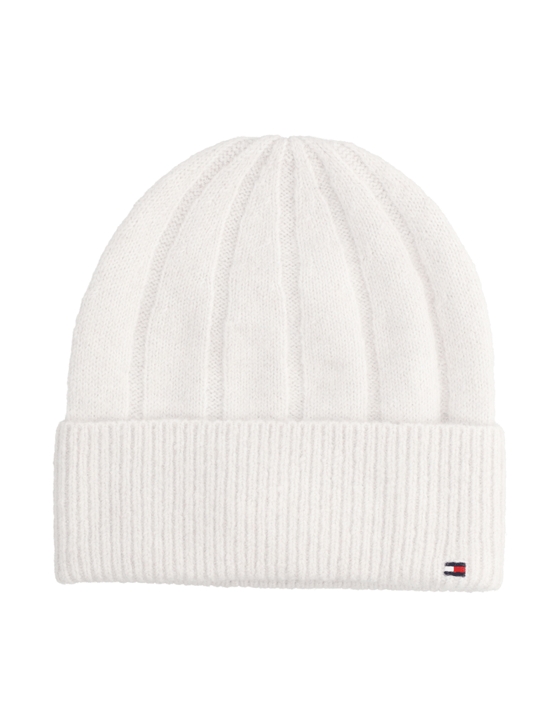 Tommy-Hilfiger-TH-FLAG-FLUFFY-BEANIE-schwarz