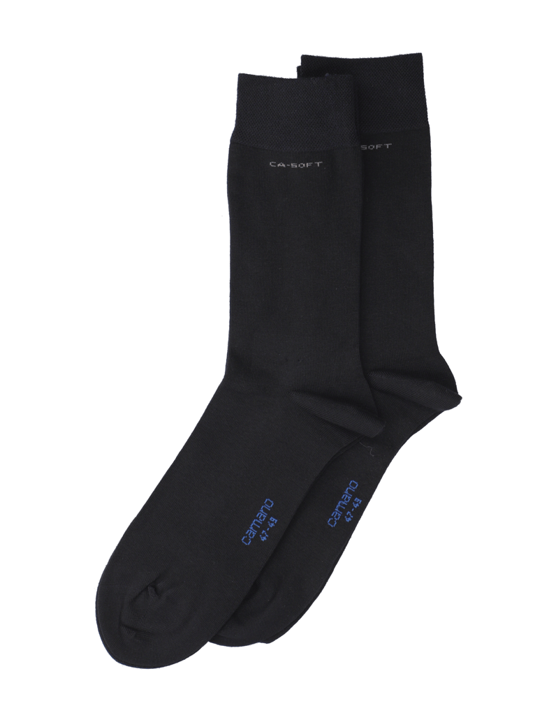 Camano-UNISEX-CA-SOFT-SOCKS-2P-schwarz