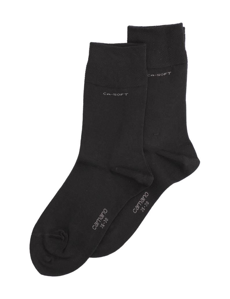 Camano-UNISEX-CA-SOFT-SOCKS-2P-schwarz