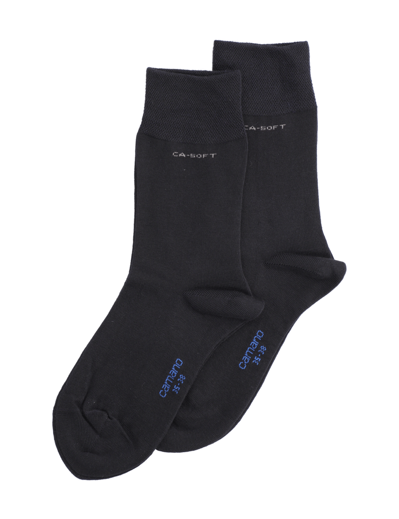 Camano-UNISEX-CA-SOFT-SOCKS-2P-schwarz