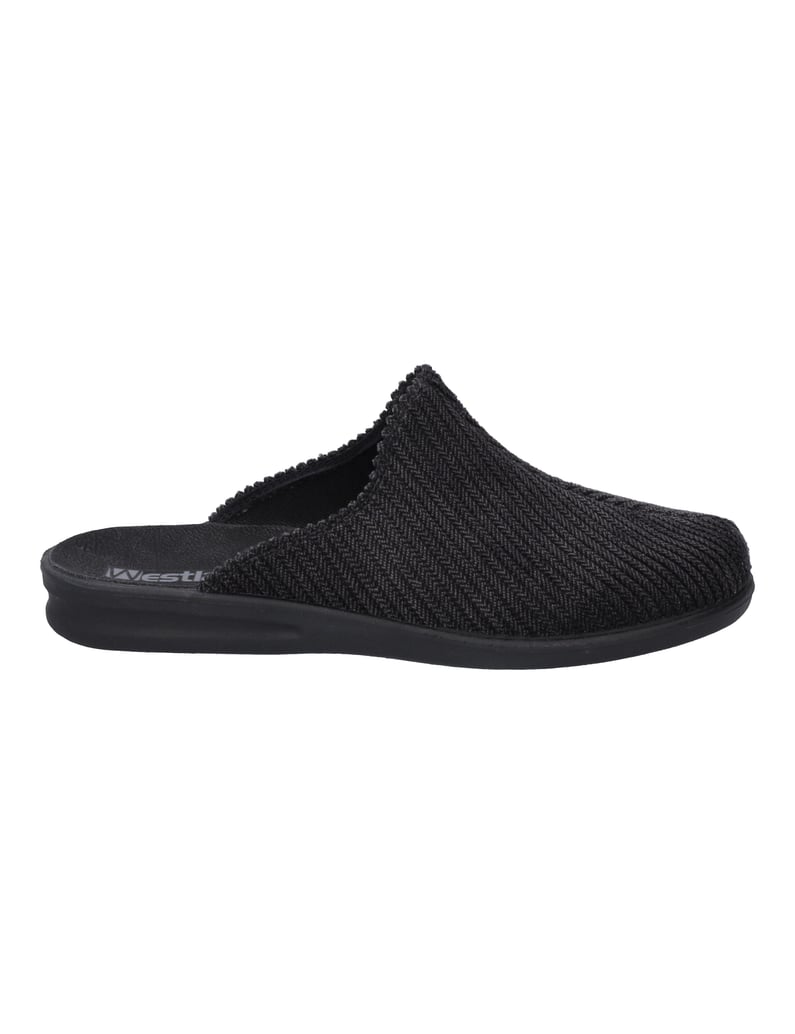 Westland-Hausschuh-Belfort-123,-schwarz-schwarz