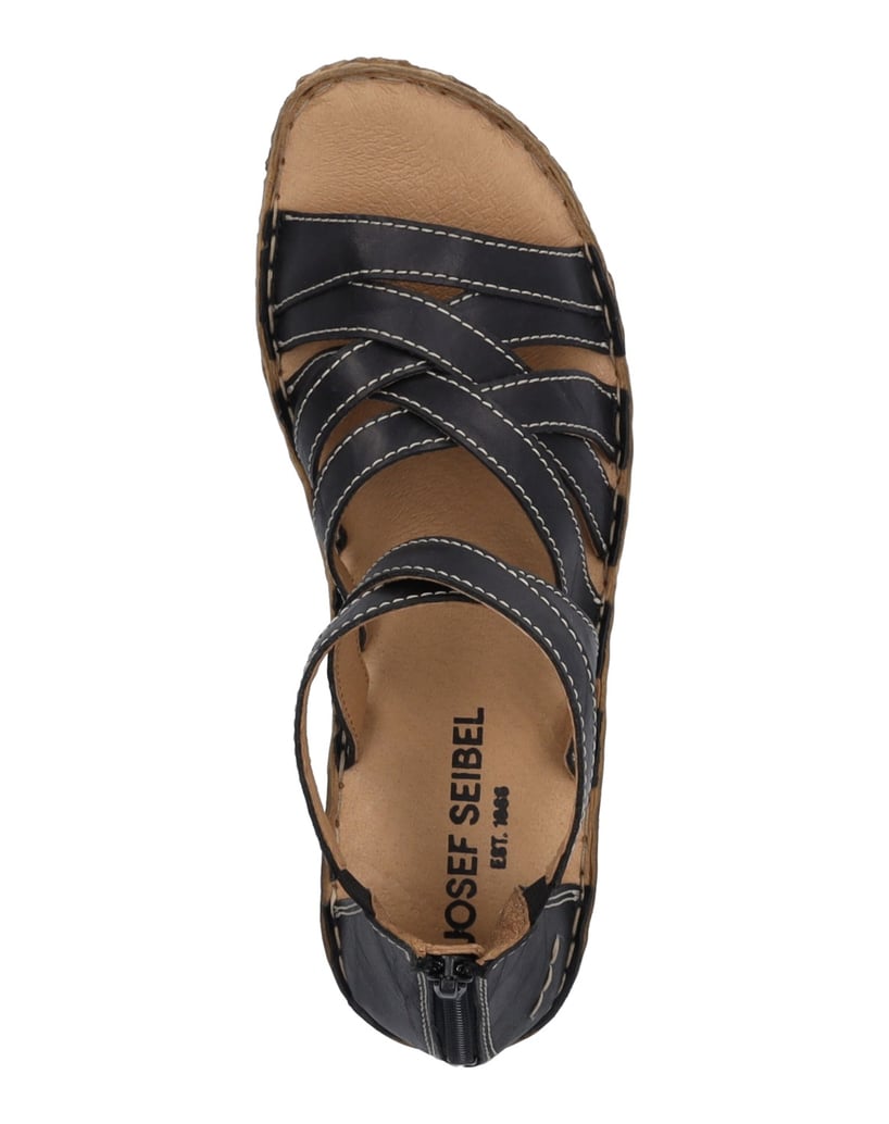 JOSEF-SEIBEL-JOSEF-SEIBEL-Rosalie-53-|-Sandale-für-Damen-|-Schwarz-schwarz