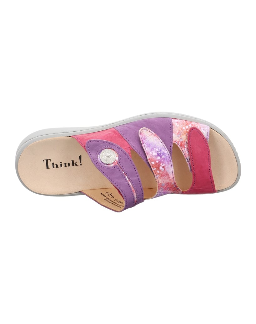 Think-Tieffußbett-Pantolette-CAMILLA-multicolor
