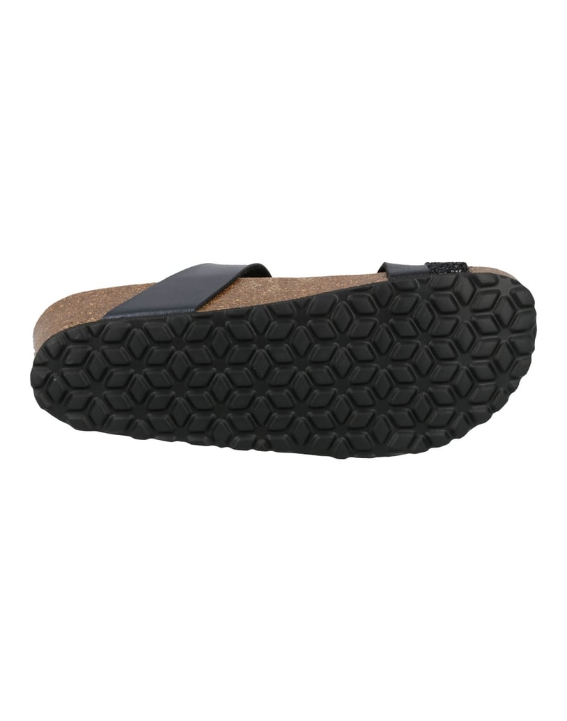 Lico-Pantolette-Natural-Glitter-schwarz