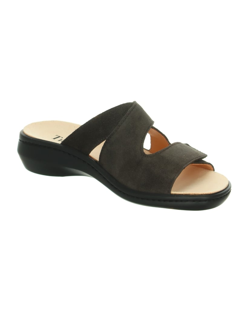 Think-Tieffußbett-Pantolette-CAMILLA-dunkelbraun