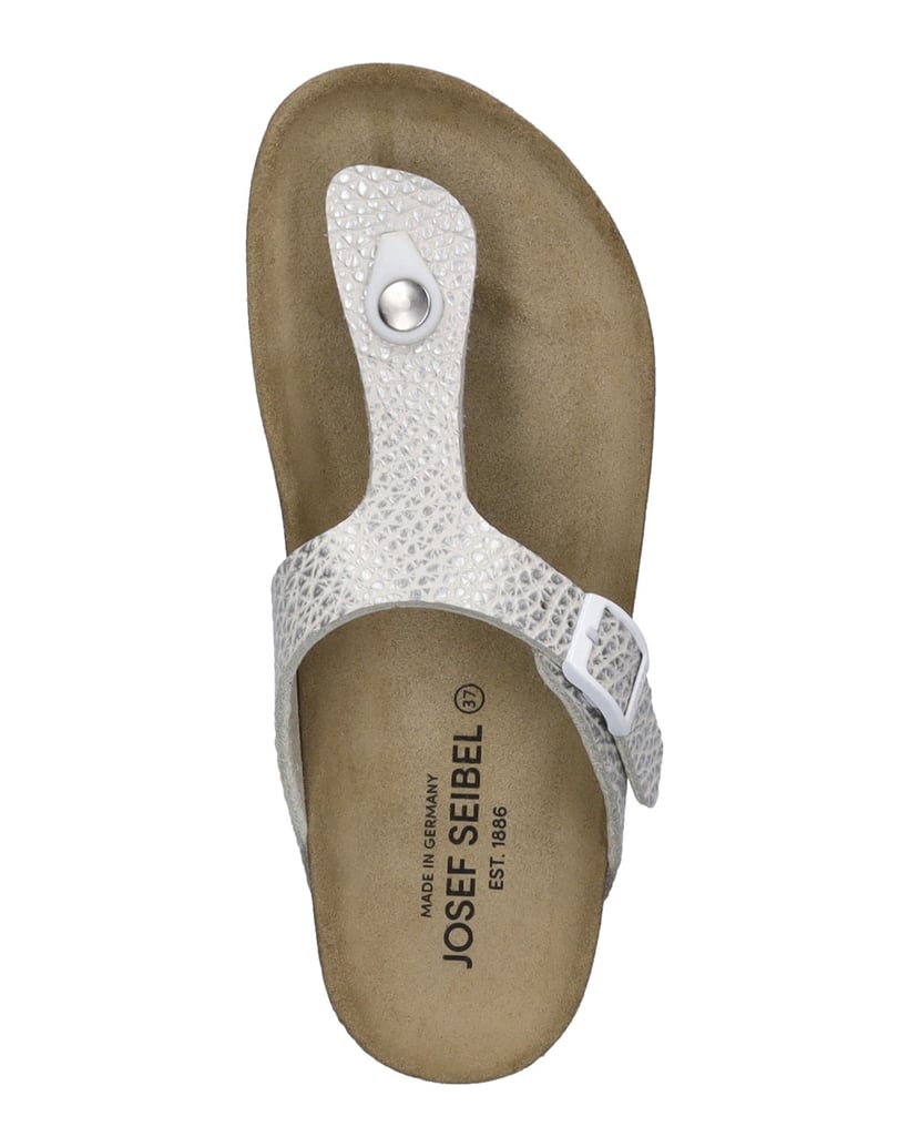 JOSEF-SEIBEL-JOSEF-SEIBEL-Hermine-02-|-Zehentrenner-für-Damen-|-Grau-silber