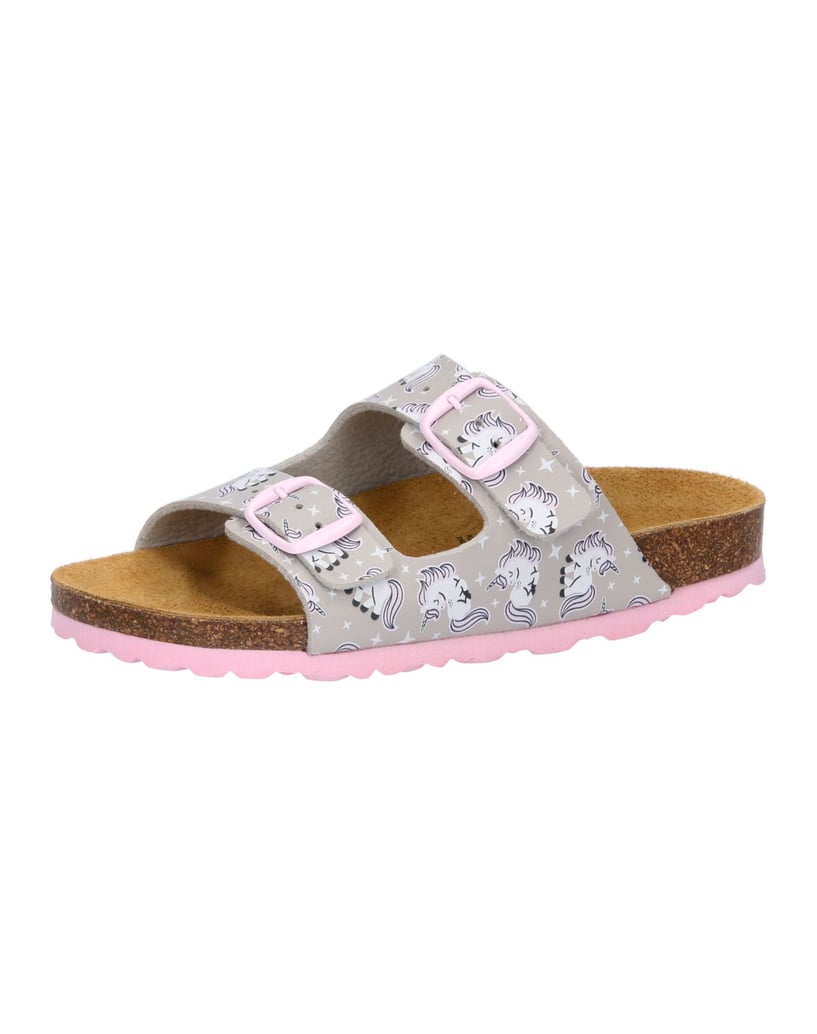 Lico-Pantolette-Bioline-Unicorn-grau