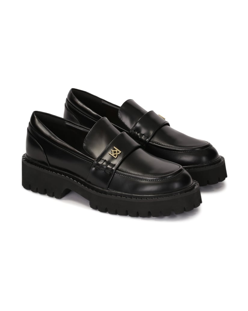 Kazar-Schwarz-genarbte-Lederschuhe-schwarz