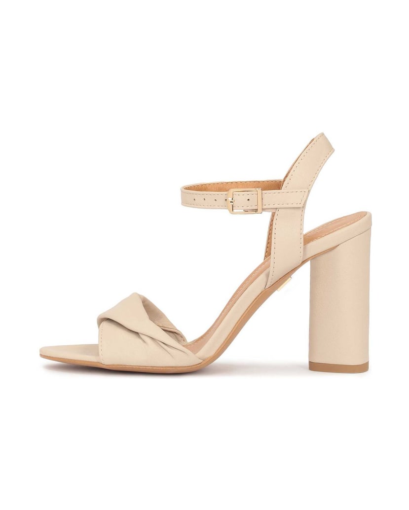 Kazar-Ledersandalen-mit-attraktivem-Absatz-beige