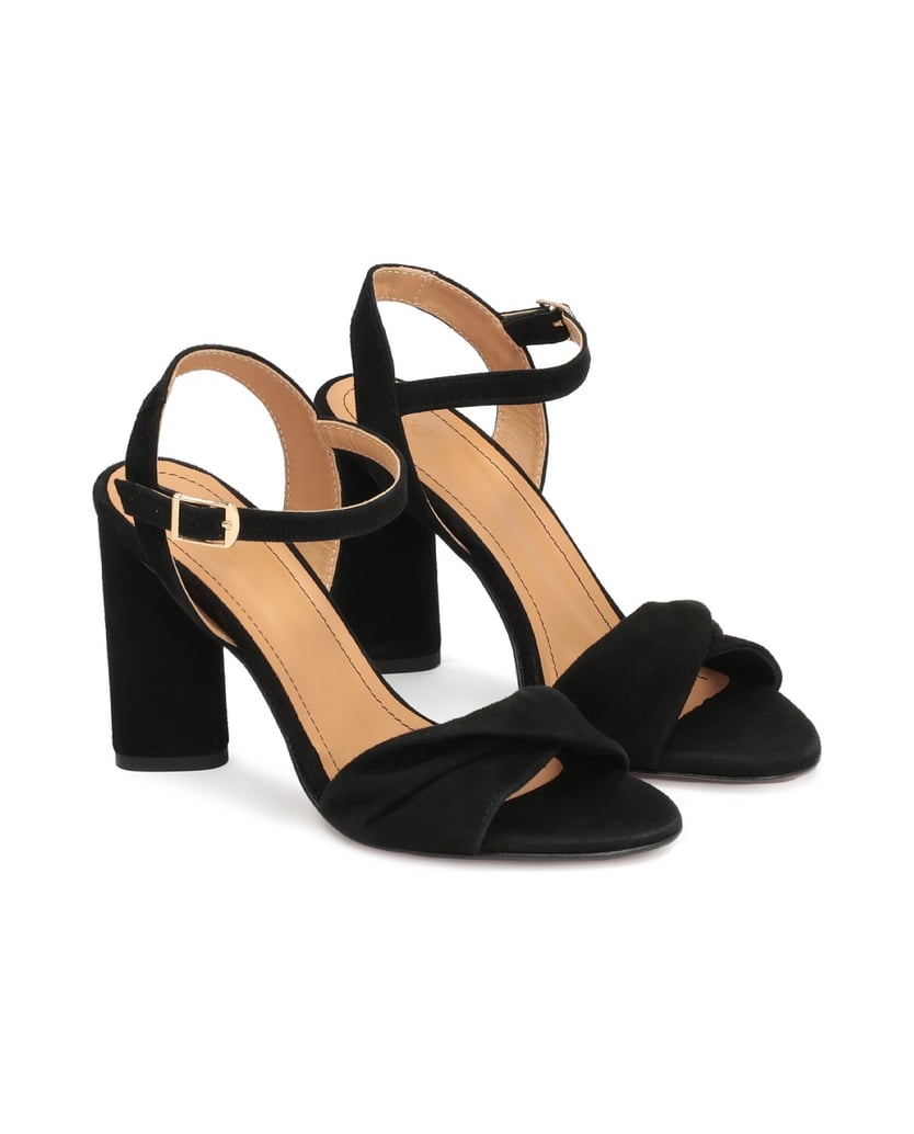 Kazar-Schwarze-Wildleder-Sandalen-mit-breitem-Riemen-schwarz