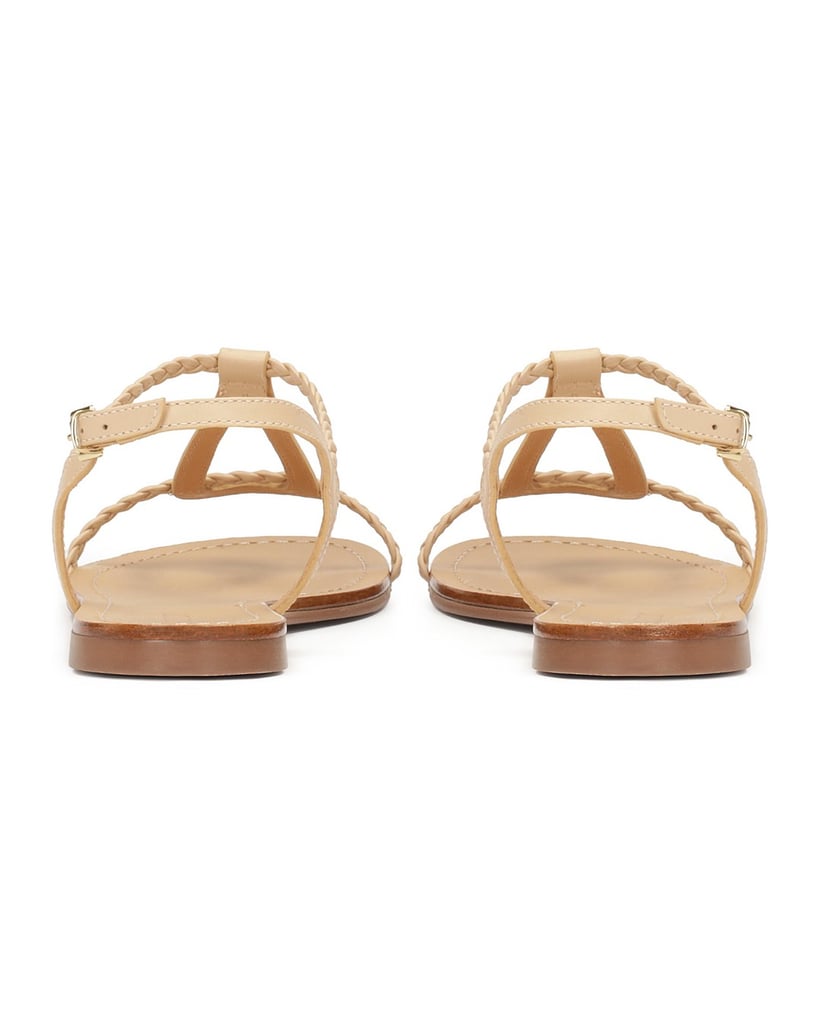 Kazar-Beigefarbene-Sandalen-mit-geflochtenem-Riemen-beige
