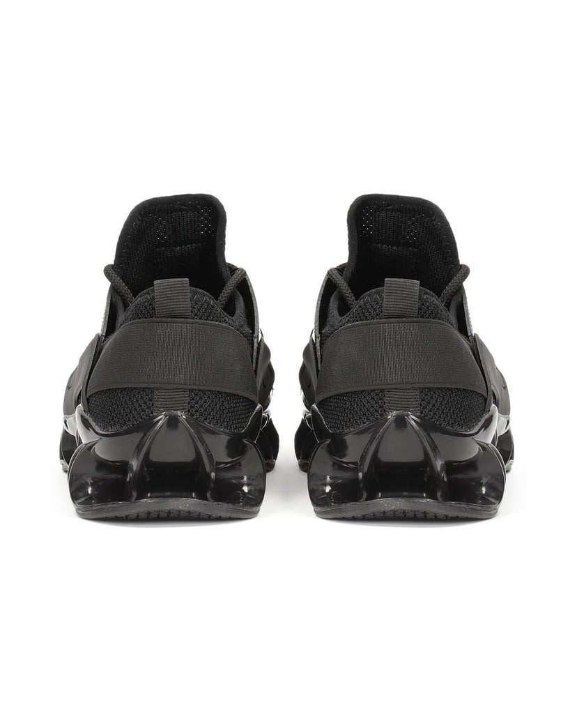Kazar-Herren-Sneaker-aus-kombinierten-Materialien-schwarz