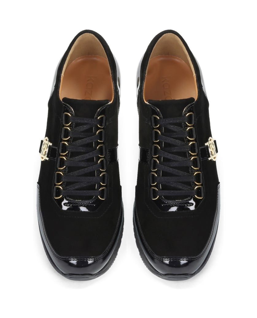 Kazar-Schwarze-Damen-Turnschuhe-schwarz