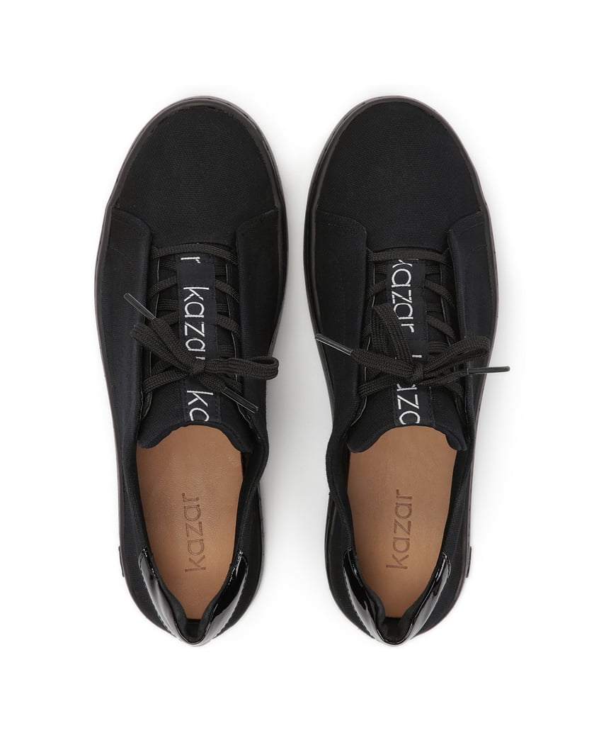 Kazar-Schwarze-Damen-Sneaker-mit-attraktiver-Schnürung-schwarz