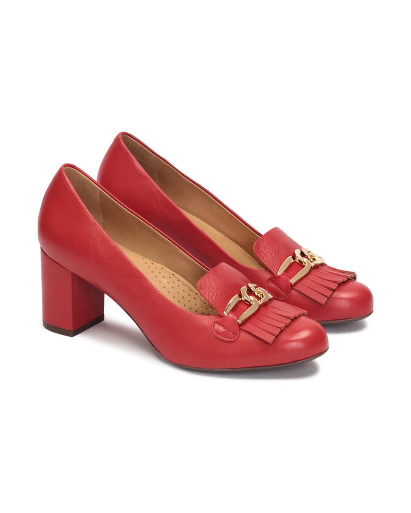 Kazar-Rote-Pumps-mit-Metallgliedern-rot