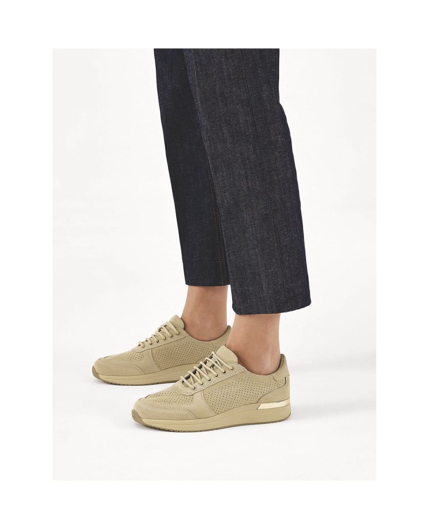 Kazar-Beige-Turnschuhe-aus-perforiertem-Wildleder-beige