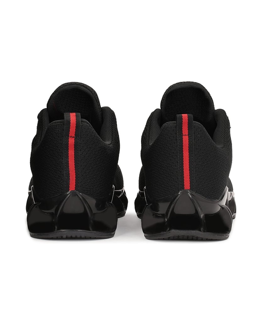 Kazar-Leichte-Herren-Sneaker-mit-origineller-Sohle-schwarz