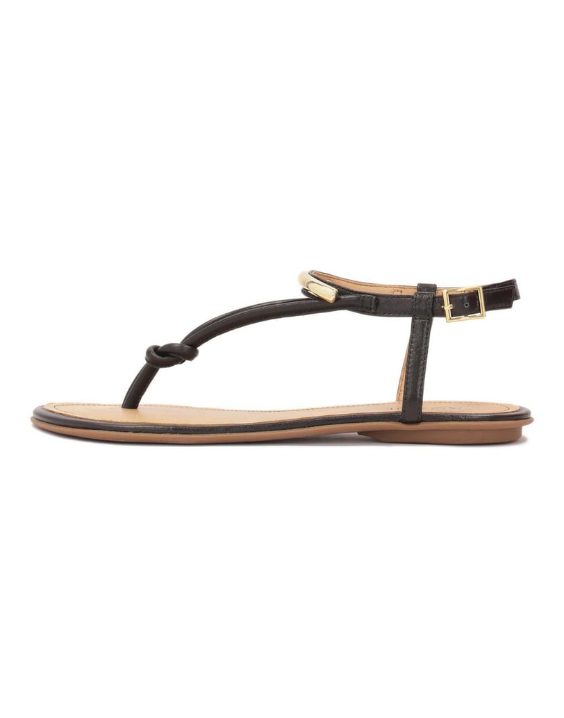 Kazar-Flache-Sandalen-mit-Metall-Verzierungen-schwarz