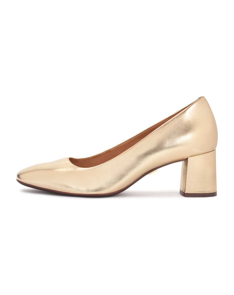 Kazar-Goldfarbene-Pumps-mit-Komfort-Einlegesohle-gold