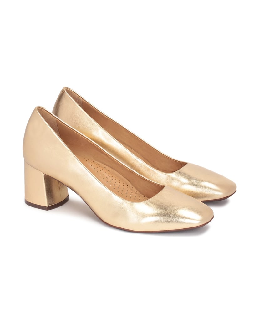 Kazar-Goldfarbene-Pumps-mit-Komfort-Einlegesohle-gold