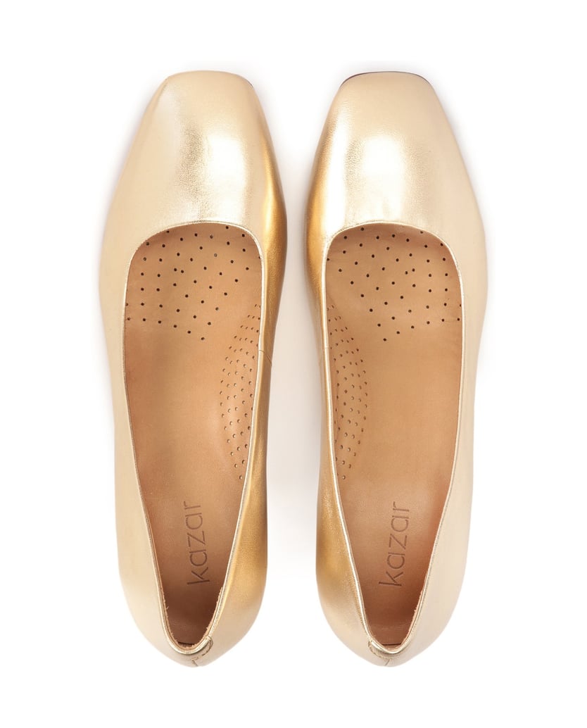 Kazar-Goldfarbene-Pumps-mit-Komfort-Einlegesohle-gold