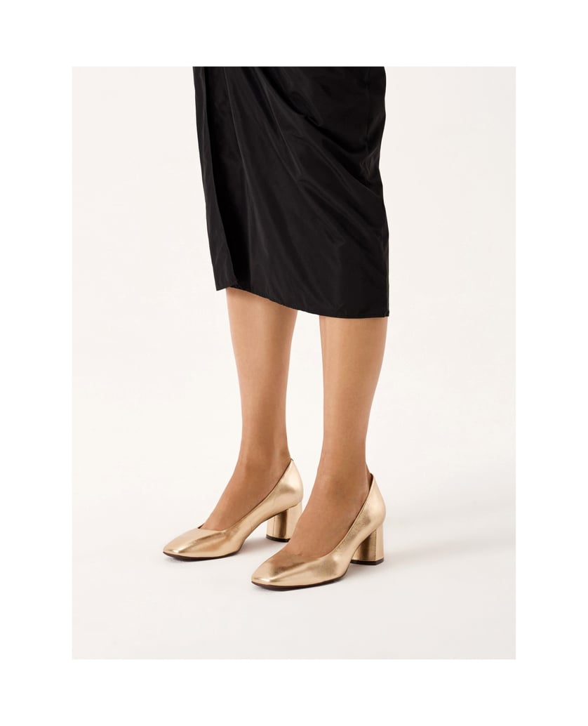 Kazar-Goldfarbene-Pumps-mit-Komfort-Einlegesohle-gold