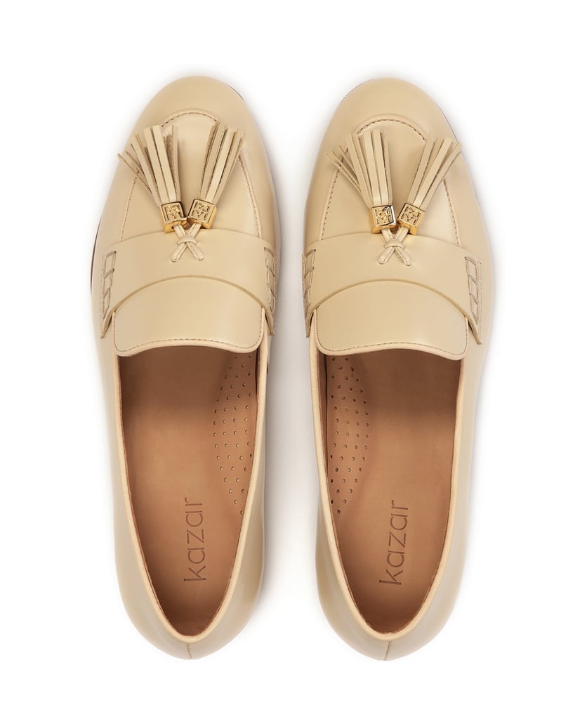 Kazar-Flache-Damenschuhe-aus-Leder-mit-Quasten