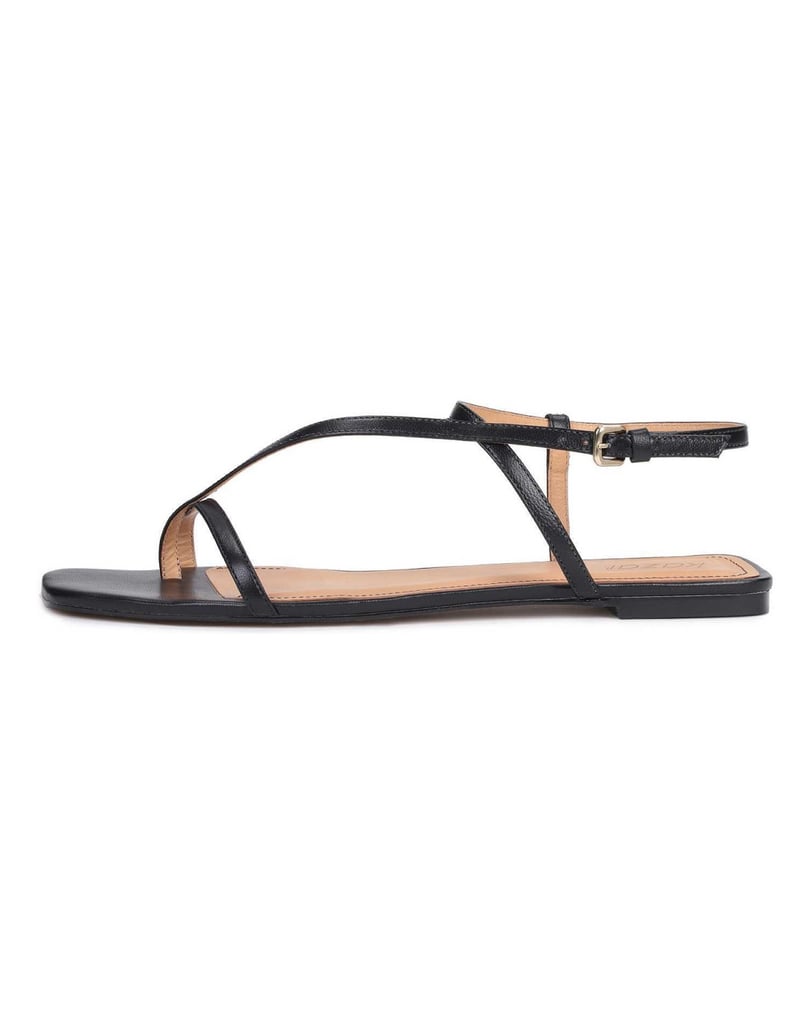 Kazar-Dezente-Damen-Sandalen-mit-flacher-Sohle-schwarz