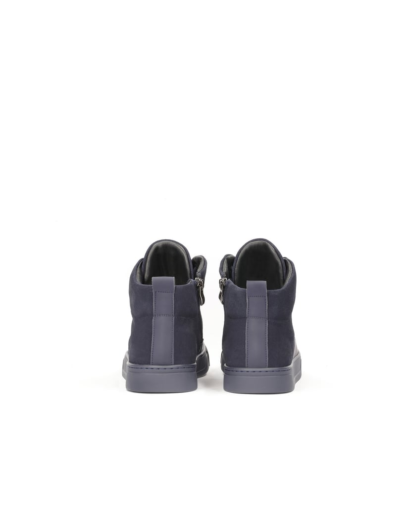 Kazar-Marineblaue-Herren-Sneaker-mit-Reißverschluss-und-Schnürung-dunkelblau