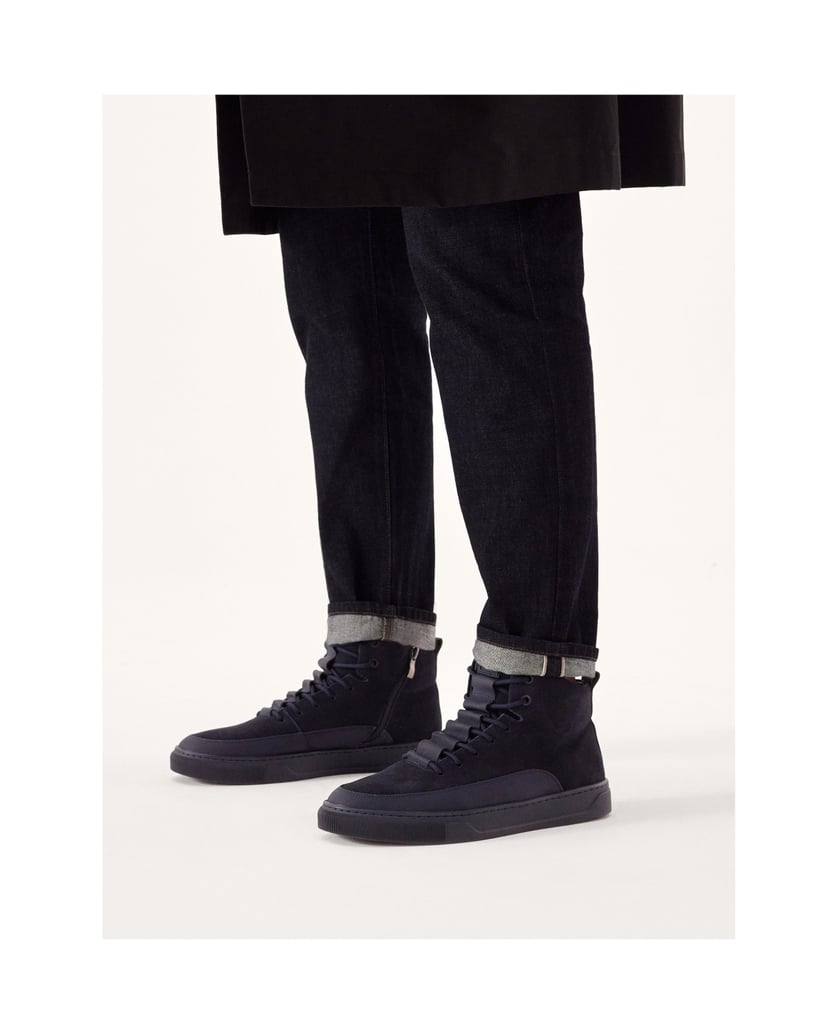 Kazar-Marineblaue-Herren-Sneaker-mit-Reißverschluss-und-Schnürung-dunkelblau
