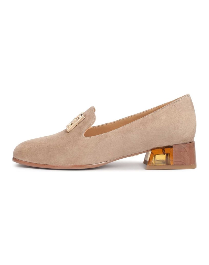 Kazar-Wildlederschuhe-mit-verziertem-Absatz-beige
