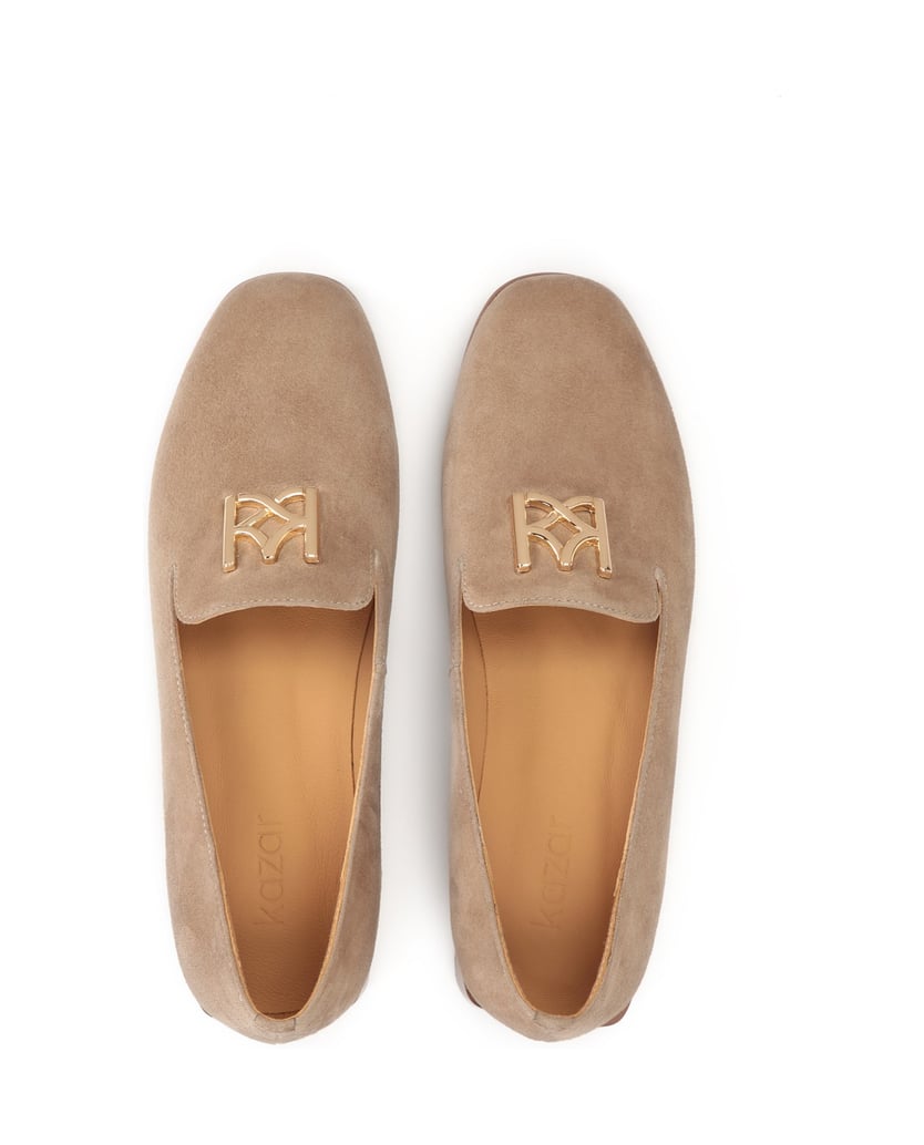 Kazar-Wildlederschuhe-mit-verziertem-Absatz-beige