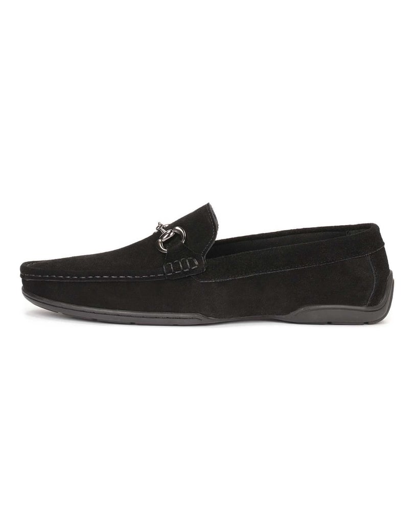 Kazar-Herren-Slipper-aus-Wildleder-schwarz