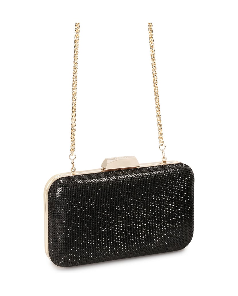 Kazar-Kleine-glänzende-Abendhandtasche-schwarz