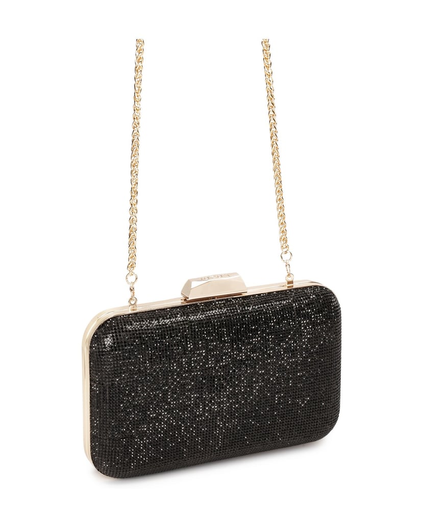 Kazar-Kleine-glänzende-Abendhandtasche-schwarz