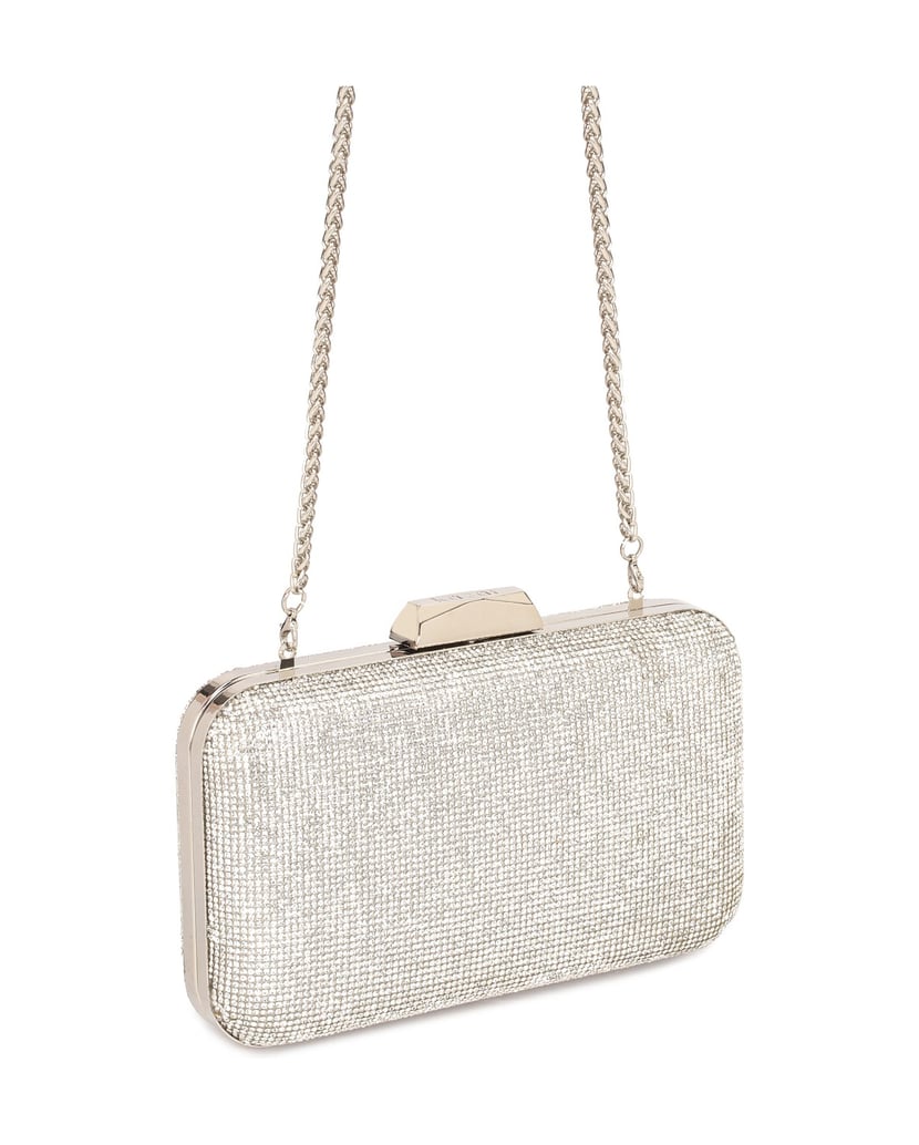 Kazar-Abendtasche-mit-Kristallen-verziert-silber
