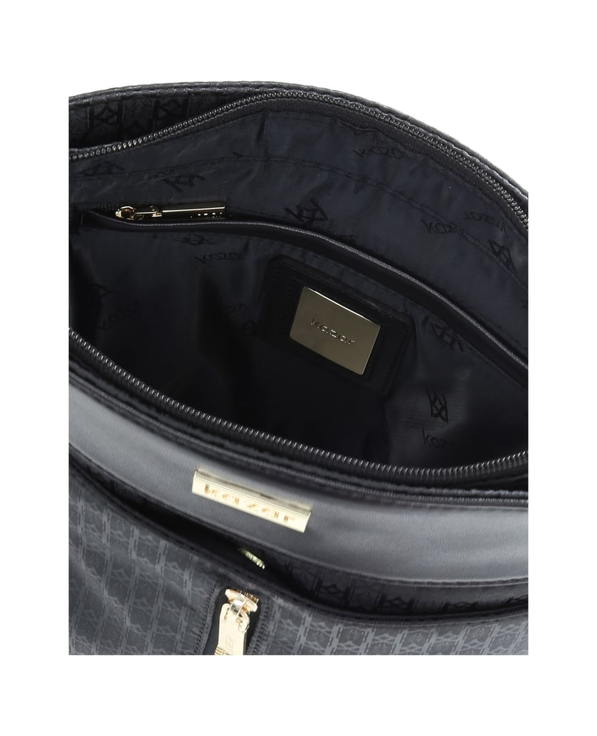 Kazar-Schwarze-Damen-Messenger-Tasche-schwarz