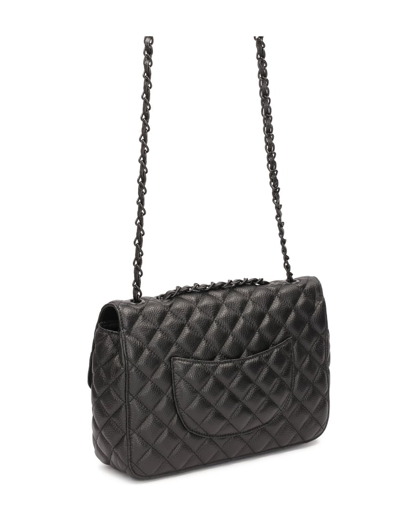 Kazar-Schwarze-Lederhandtasche-mit-gesteppter-länglicher-Form-schwarz